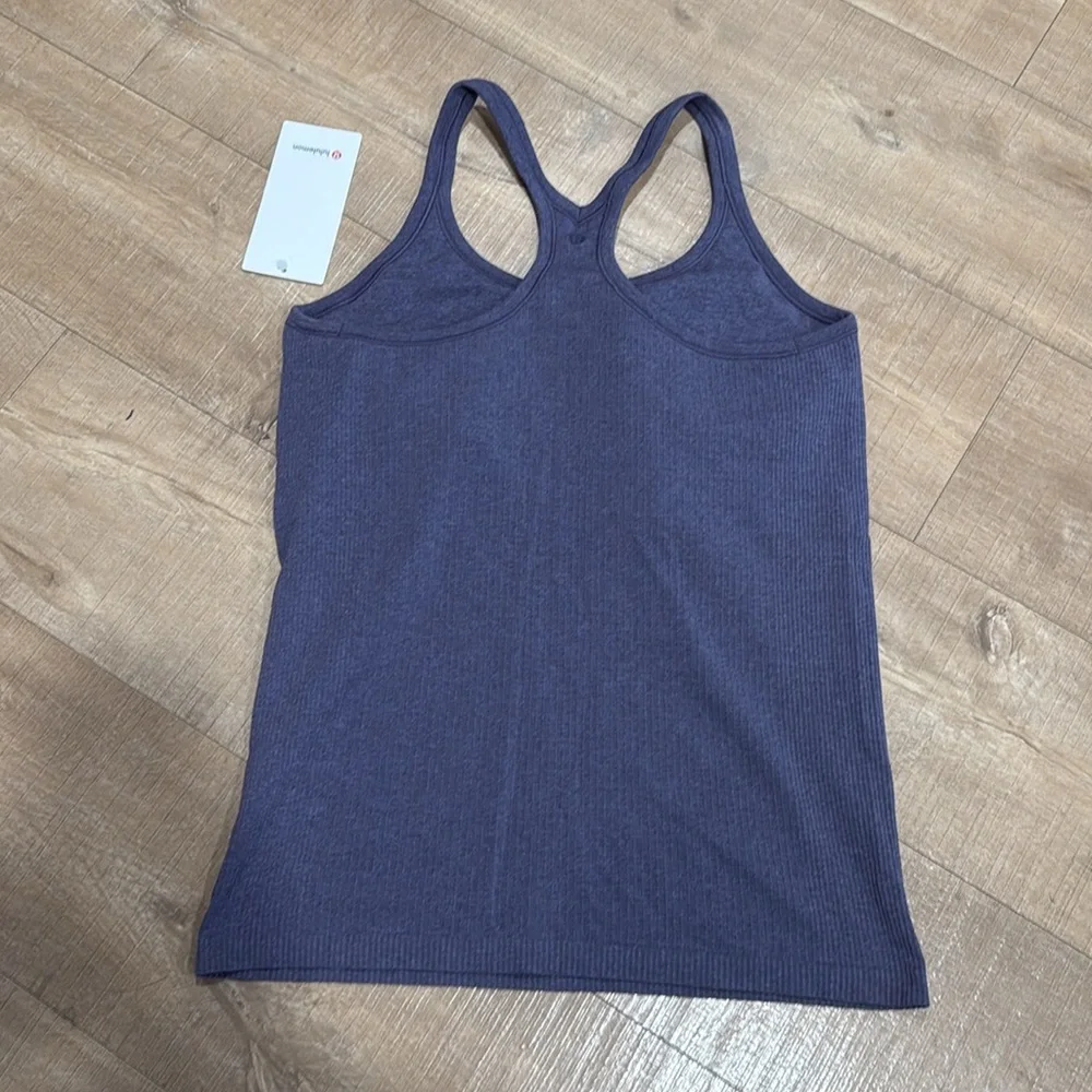 NWT Lululemon Ebb to Street Tank Top *Light Support, B/C Cup Nightfall Size 14 - Picture 9 of 14